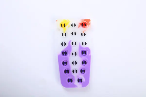 Massage Gun Remote Control Panel 5 Purple Back View